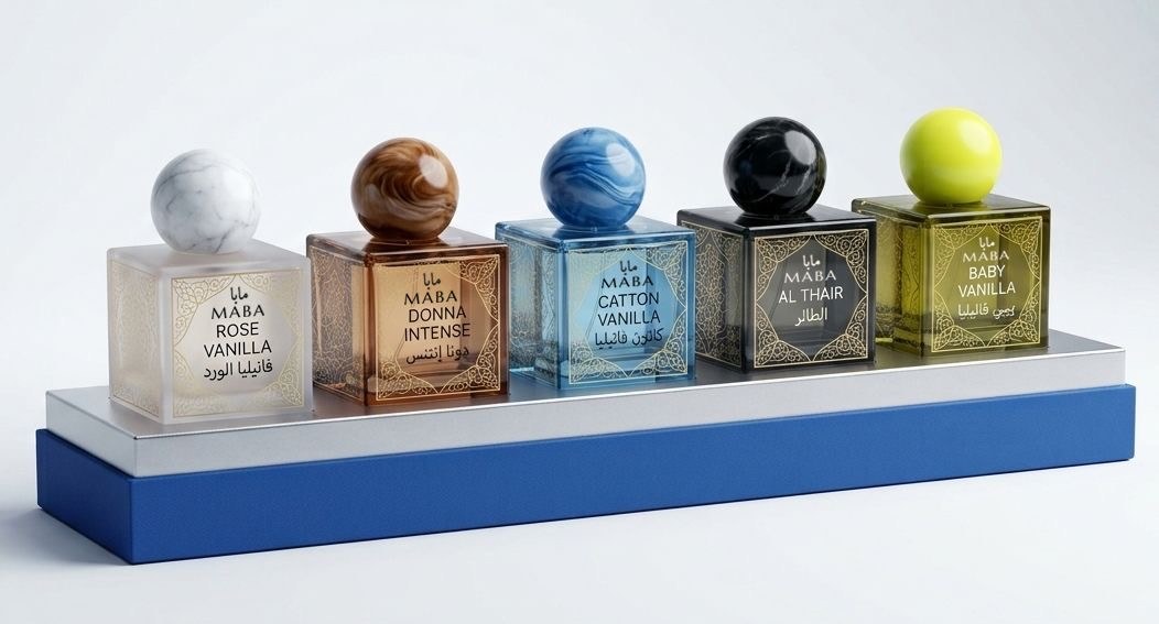 The MABA Originals collection — five fragrances